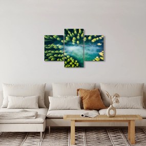 Tablou - O pădure învăluită în ceață (90x60 cm)