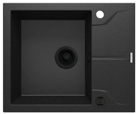 Chiuvetă de bucătărie Deante ZQN_G11A ANDANTE 49x59 cm granit/grafit metalic