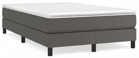 3120692 vidaXL Cadru de pat box spring, gri, 120x200 cm, piele ecologică