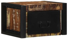 vidaXL Noptiera multicolor 40x35x25 cm lemn masiv recuperat