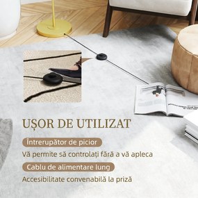 HOMCOM Lampadar Modern Arcuit din Oțel și Poliester, Auriu | Aosom Romania
