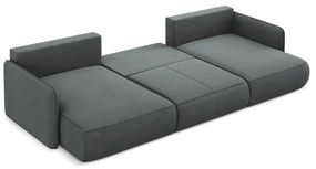 Colțar gri extensibil/cu spațiu de depozitare Nanea – Makamii