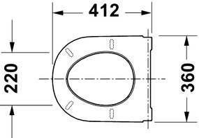Duravit 28310000 - Capac WC D-CODE 37,4x42 cm, alb