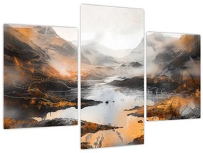 Tablou - Pictura peisajelor montane (90x60 cm)
