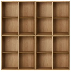 Bibliotecă în culoare naturală cu aspect de lemn de stejar suspendată 70x70 cm Mistral – Hammel Furniture