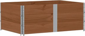 vidaXL Rame pentru paleți 3 buc. maro 150x100 cm din lemn masiv de pin