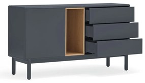 Comodă joasă gri închis 137x76 cm Corvo - Teulat