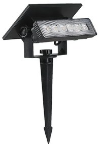 LED lampă solară 0,9W 3,7V 3000K IP65 1200mAh negru