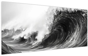 Tablou - Pictura valurilor (120x50 cm)