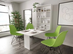 Masă de perete modernă Elvana (Alb). 1054131