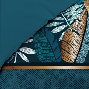 Lenjerie de pat albastră din bumbac pentru pat dublu, extinsă 240x220 cm Alianor – douceur d'intérieur