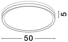 Plafoniera moderna LED MR JOHN, diametru 50cm