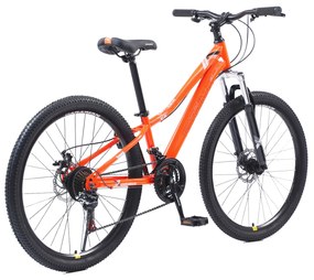 Bicicleta Caraiman, roti 24 sau 26 inch, cadru otel, frane pe disc, portocalie, BC74