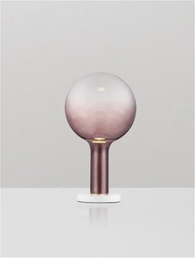 Veioza, Lampa de masa LED stil modern NOSTOS maro
