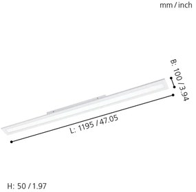 Panou LED RGBW dimabil Eglo 33589 SALOBRENA-C LED/34W/230V + telecomandă