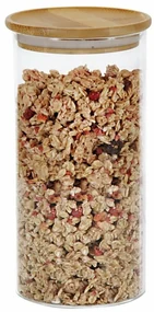 Kesper 38010 Cutie de depozitare din sticlă,diametru 10 cm, 1200 ml