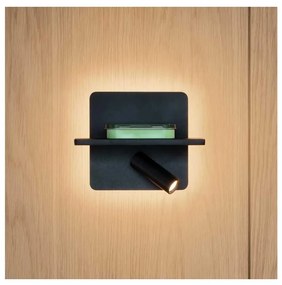 Ideal Lux - Aplica spot de perete PIANO LED/10W/230V CRI 90 USB negru