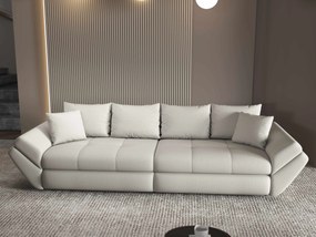 Canapea extensibilă dumonde cu ladă de depozitare si sezut confortabil din spuma high-density, Loana Enjoy Bej 300x100 cm