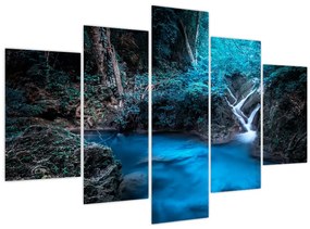 Tablou - Noaptea magică în pădurea tropicală (150x105 cm)