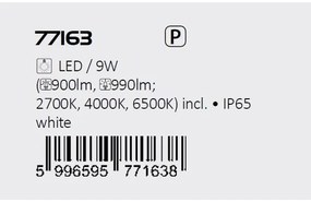 Aplica LED iluminat exterior ambiental, Protectie IP65 Urfa I alba