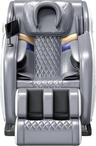 RESIGILAT- Fotoliu masaj IULIUS, Incalzire, Bluetooth, Display LCD, Ecran tactil color, Zero Gravity, 2 Boxe, Moduri Automate, Reglarea intensității masajului, Piele PU Premium, Gri