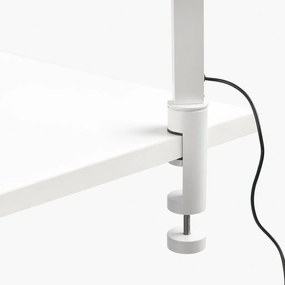 Veioza LED dimabila / Lampa de birou cu clips design ultra-modern INVITING alba
