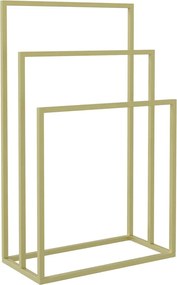 vidaXL Suport de prosoape autonom, auriu, 48x24x79 cm, fier