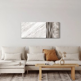 Tablou - Marmură cu linii argintii (120x50 cm)