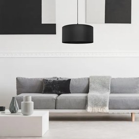 Lustră pe cablu ALBA 1xE27/15W/230V d. 40 cm neagră