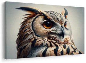 Tablou bufniță în tonuri calde