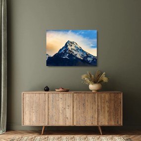 Tablou pe sticlă cu munții înzăpeziți, Nepal (70x50 cm)