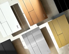 Clapeta pentru rezervor incastrat K011A-Q Rea T White Glass