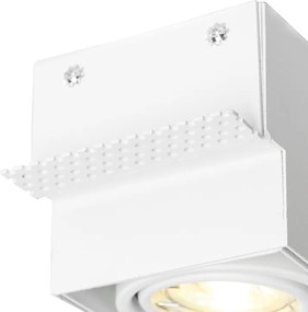 Spot integrat alb GU10 inclinabil și rotativ fără rama - Oneon