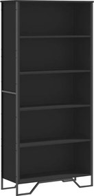 vidaXL Bibliotecă, negru, 80x31x169 cm, lemn prelucrat