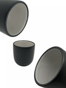 Pahar Cafea Novum Black Beauty 150ml (espresso lung cu lapte) Negru + Gri-Crem