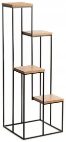 Suport flori 110x40 cm negru/maro