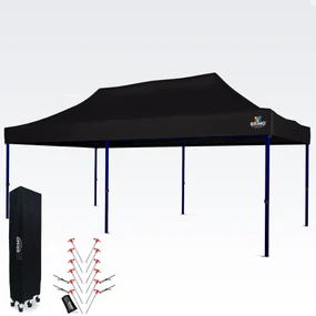 Cort petrecere 3x6m - fara 3 pereti - Negru