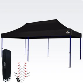 Cortină de petrecere impermeabilă 3x6m – Sărbătoare fără griji sub un acoperiș de 16,5m² - fara 3 pereti - Negru