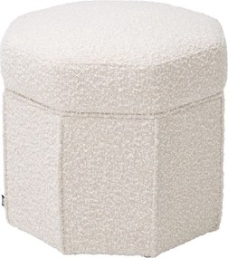 Taburete design LUX Bombay, boucle crem 115225 HZ
