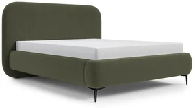 Pat matrimonial 160 cm Mononoke 160 (cu somieră) (verde + negru). 1100358