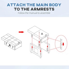 HOMCOM Canapea-pat pliabil convertibil cu spătar reglabil și pernă, Gri | Aosom Romania