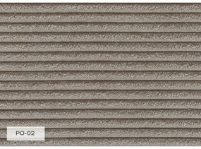 Șezlong taupe cu tapițerie din catifea reiată (cu colț pe partea dreaptă) Chic Charlotte – Miuform