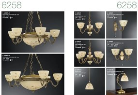 Veioza / Lampa de masa din alama design italian H-34cm 6258