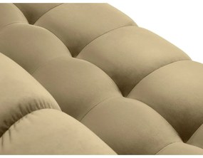 Colțar din catifea cu extensie pe partea stângă Cosmopolitan Design Bali, bej