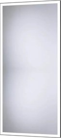 Oglinda reversibila dreptunghiulara LED Dubiel Vitrum Solid Black 50x100 cm