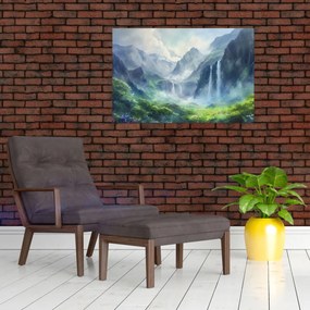 Tablou - Valea cascadelor (90x60 cm)