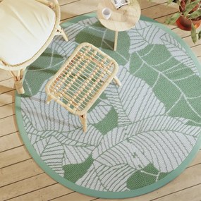 vidaXL Covor de exterior, ARAKIL verde, Ø160 cm, PP