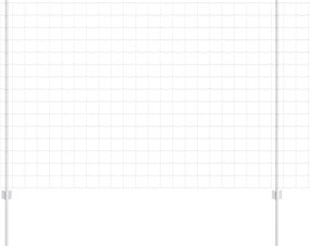 vidaXL Gard cu Stâlp Argintiu 1,5 x 10 m Oțel