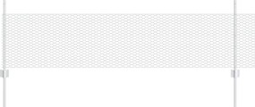 vidaXL Gard cu Stâlp Argintiu 0,5 x 25 m Oțel