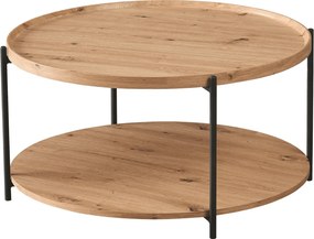 Masuta cafea LAPIS, stejar artisan/negru, 80x40 cm